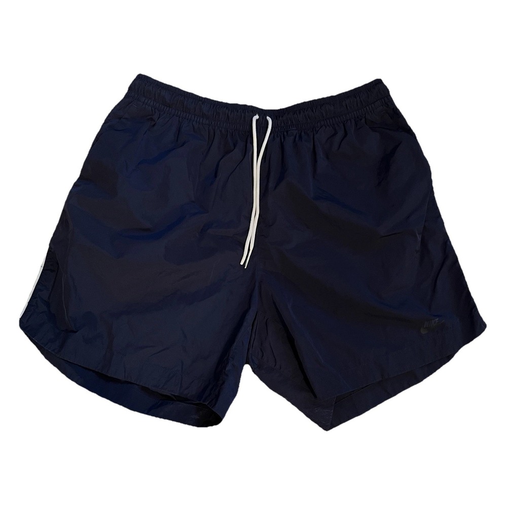 Vintage Nike Men's XL Nylon Shorts Blue Striped 80-90s Basketball Swoosh Soccer